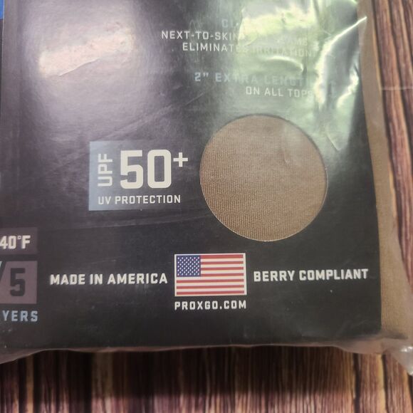 XGO Sleep Shirt Mens 2XL Zip-Mock Phase 4 Heavyweight Tan 4P11DQ-499 Made In USA - Picture 4 of 10